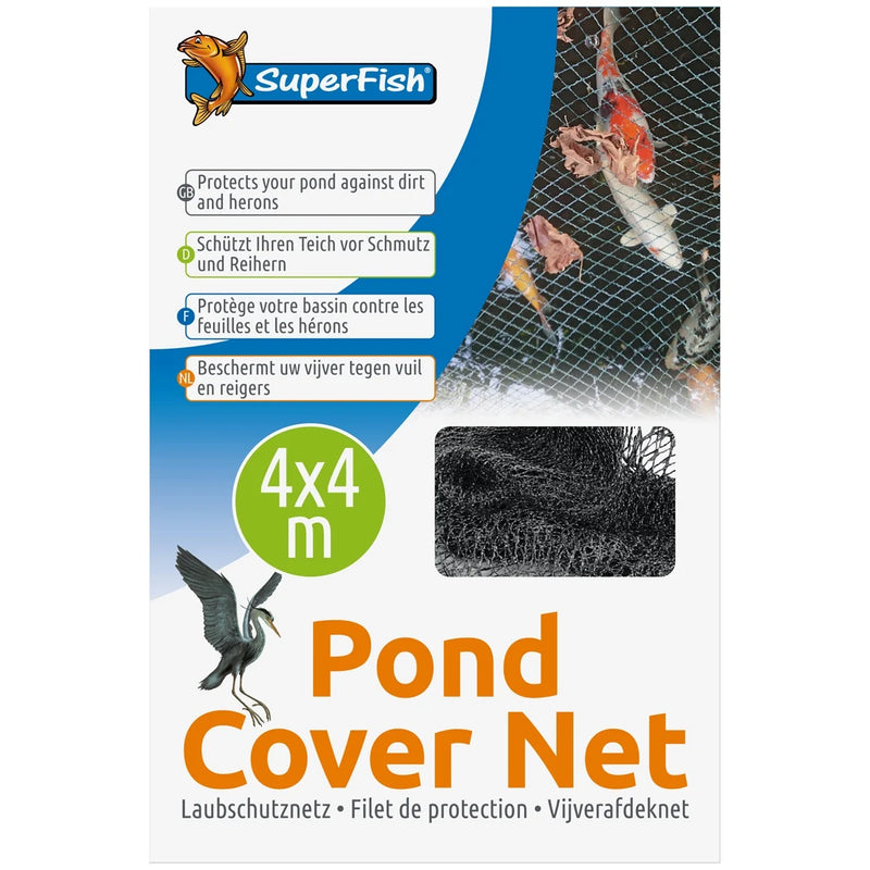 SuperFish Vijverafdeknet 4x4 m