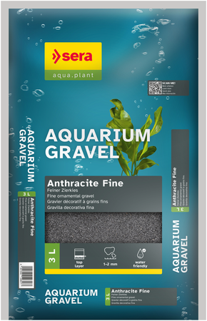 Sera Aquarium Gravel Anthracite Fine 3 liter