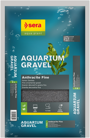 Sera Aquarium Gravel Anthracite Fine 6 liter