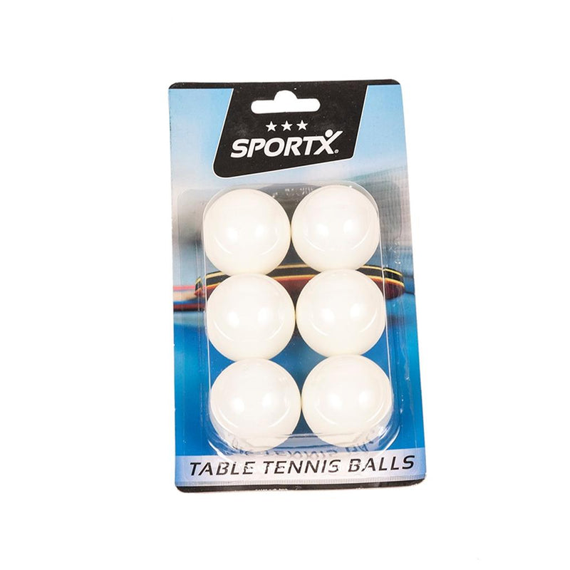 SportX tafeltennisballen 6 stuks