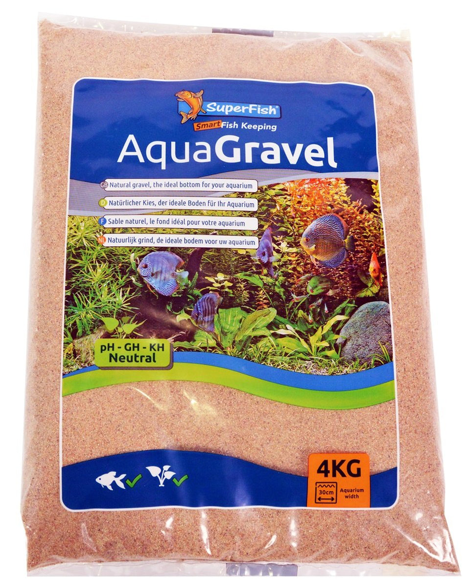 SuperFish Aqua Grind Rivier Zand | Natuurlijk Aquariumgrind 4kg ...