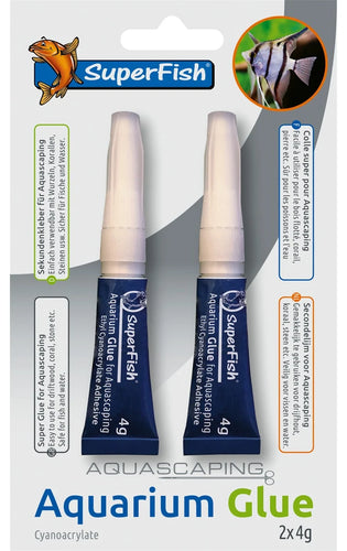 SuperFish Aquariumlijm 2 tubes op blister