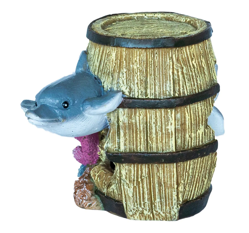 SuperFish Deco Barrel Dolphin Aquarium Decoratie