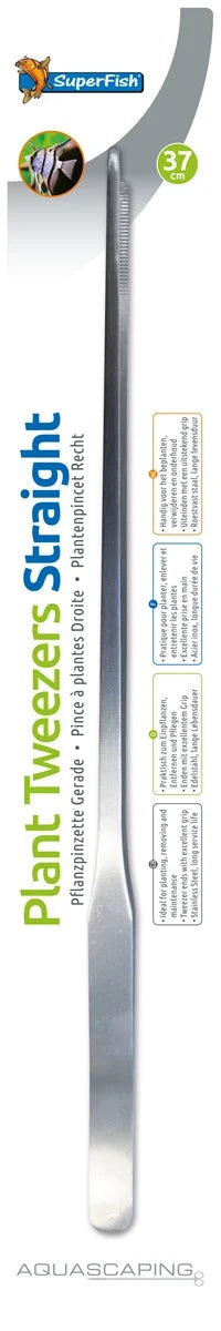 SuperFish RVS Plantenpincet 37 cm Recht