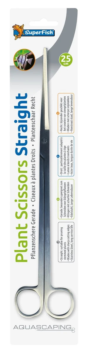 SuperFish RVS Plantenschaar 25 cm Recht