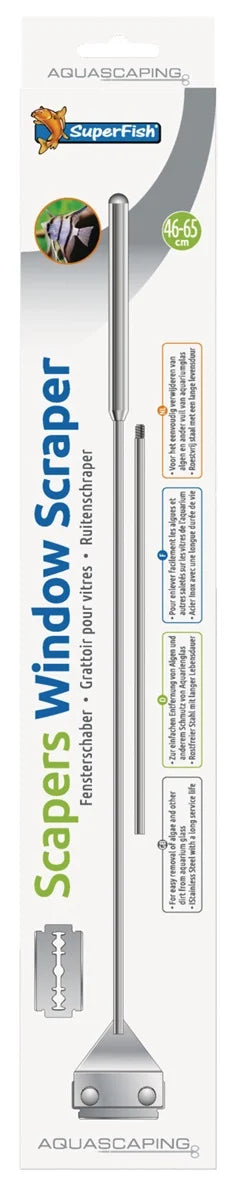 SuperFish RVS Raamschraper 46-65 cm