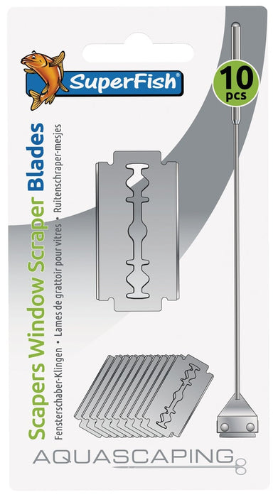 SuperFish RVS Schraper Mesjes 10x