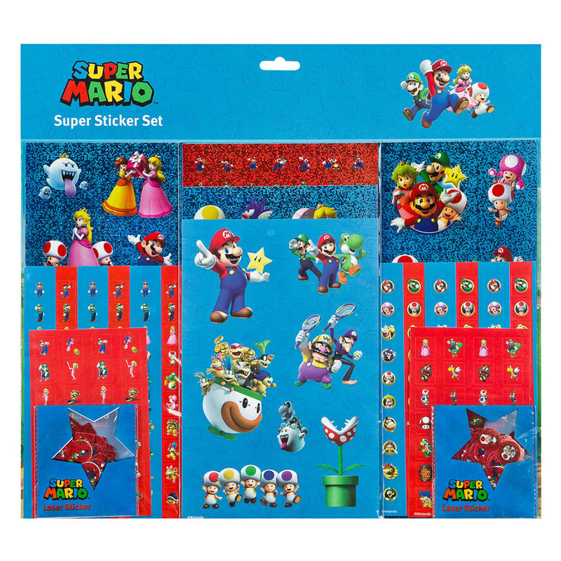 Super Stickerset Super Mario - Mijnspeelgoedshop
