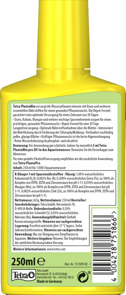 Tetra PlantaMin 500 ml back