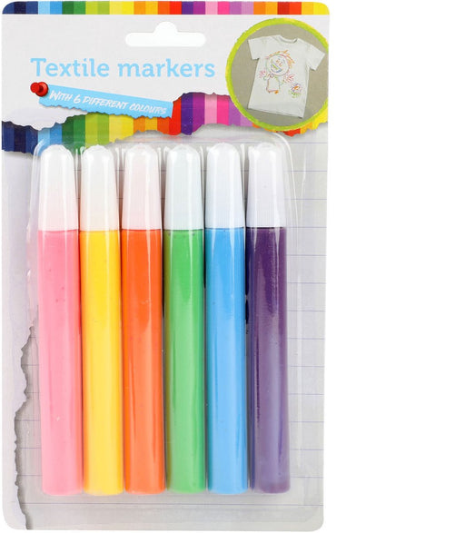 Textielstiften Tropical, 6st blister