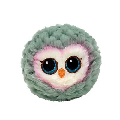 Ty Bouncers Feathers Owl Grey