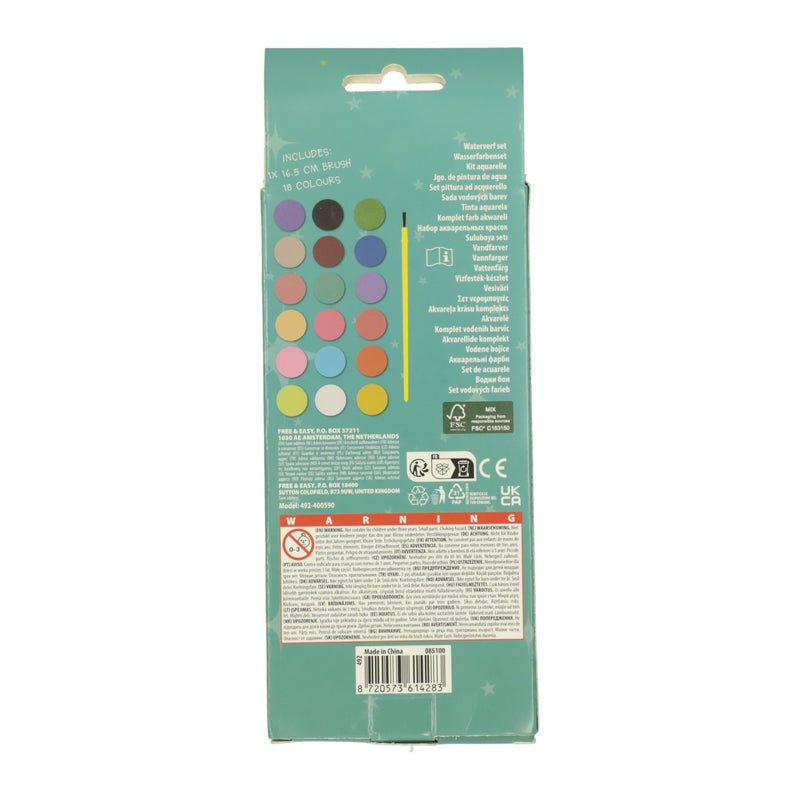 Aquarellfarben-Set 18 Farben