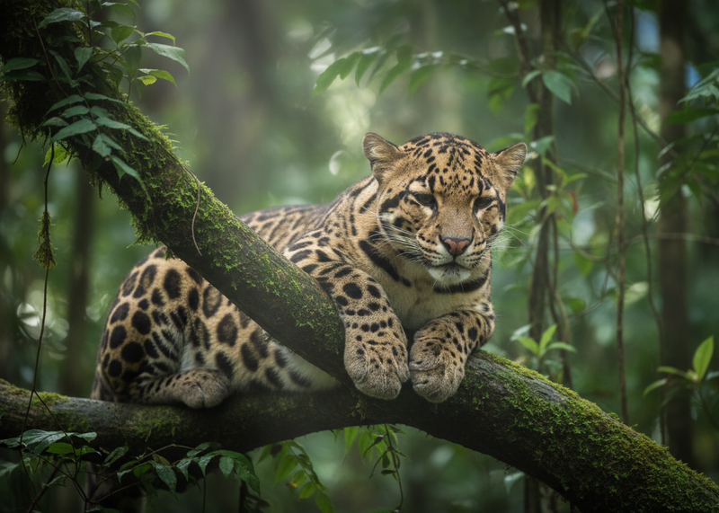 Nevelpanter in Zuidoost-Aziatisch regenwoud – Wildlifemagnet