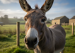 Premium wildlife photography of a donkey in 3:2 aspect ratio