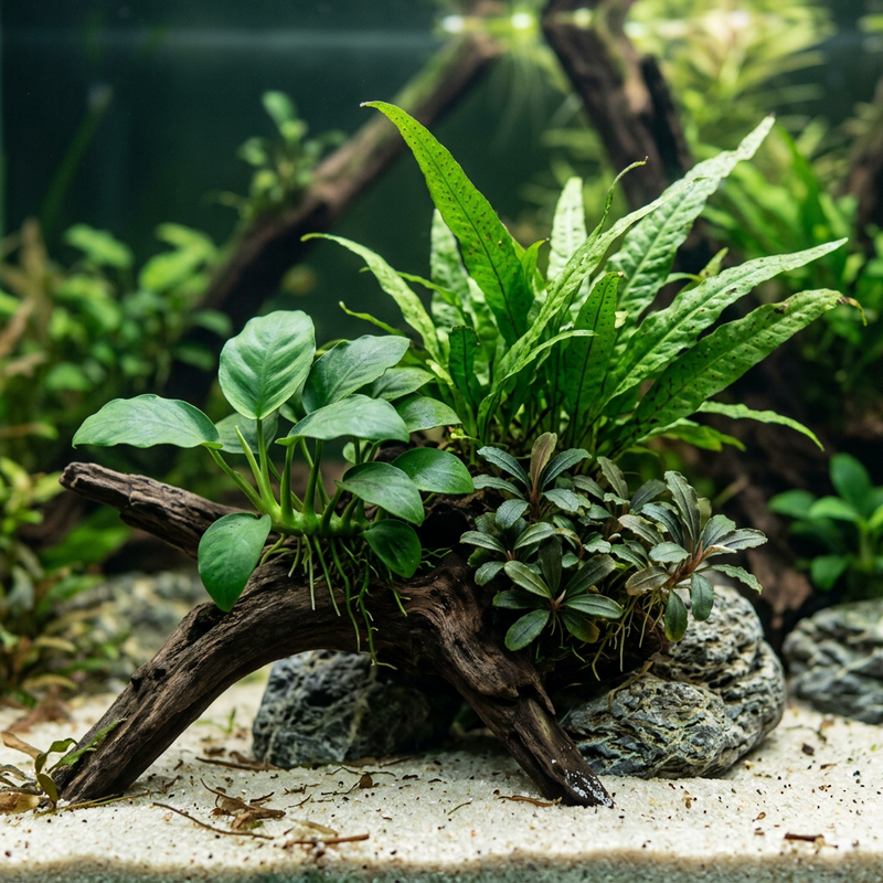 Sfeerbeeld voor de Hout- en Steen Plantenmix