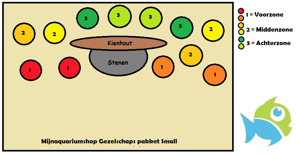 Gezelschaps Mix Aquarium Plantenset Small 40-60 cm 